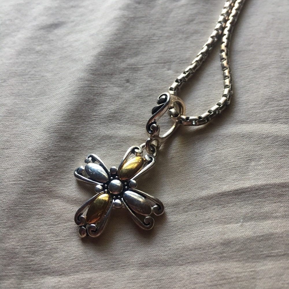 Flower Cross Necklace
